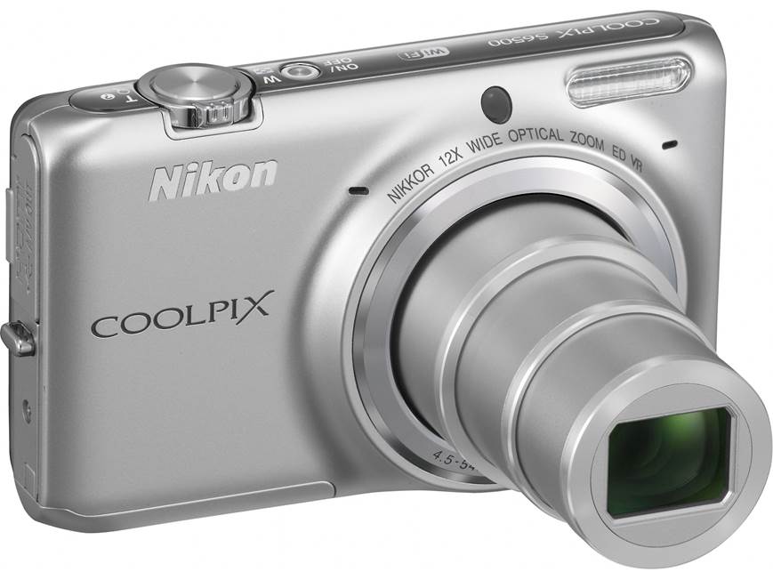 Nikon Coolpix S6500 (Silver) 16-megapixel digital camera with 12X