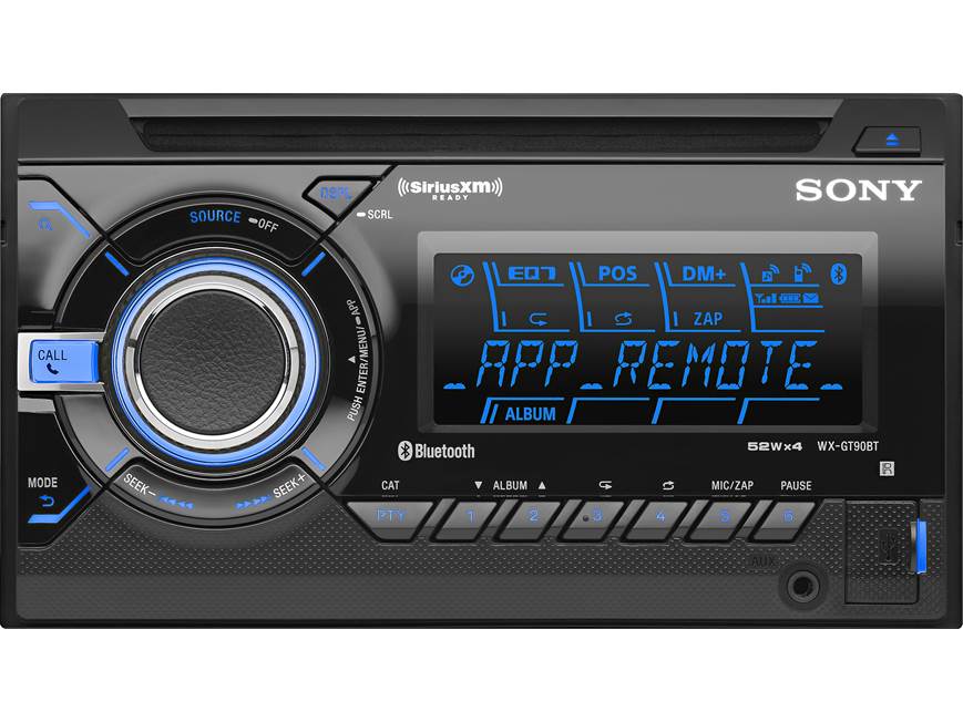 Sony WX-GT90BT CD receiver at Crutchfield