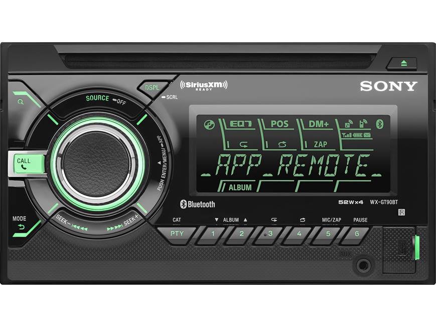 Sony WX-GT90BT CD receiver at Crutchfield