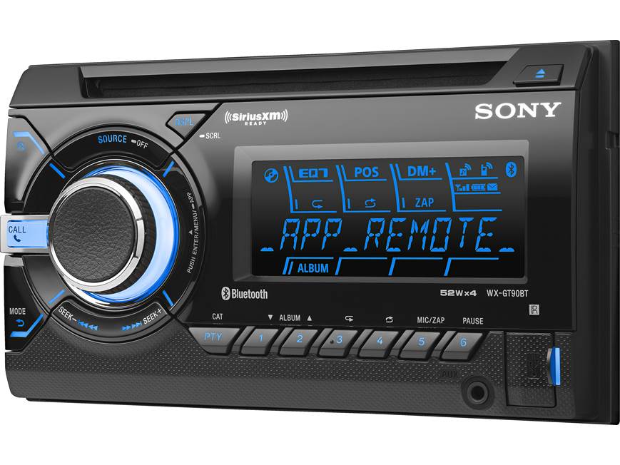 Sony WX-GT90BT CD receiver at Crutchfield