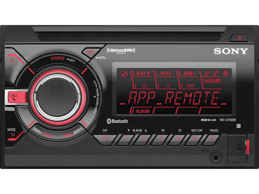 Sony WX-GT90BT CD receiver at Crutchfield