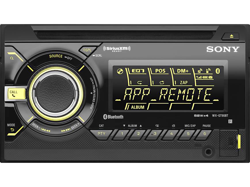 Sony WX-GT90BT CD receiver at Crutchfield