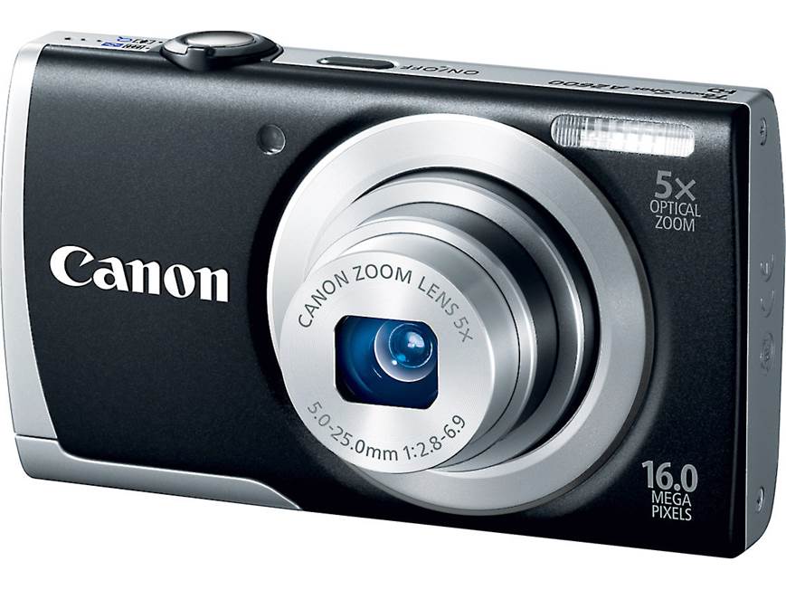 Canon PowerShot A2600 (Black) 16-megapixel digital camera with 5X