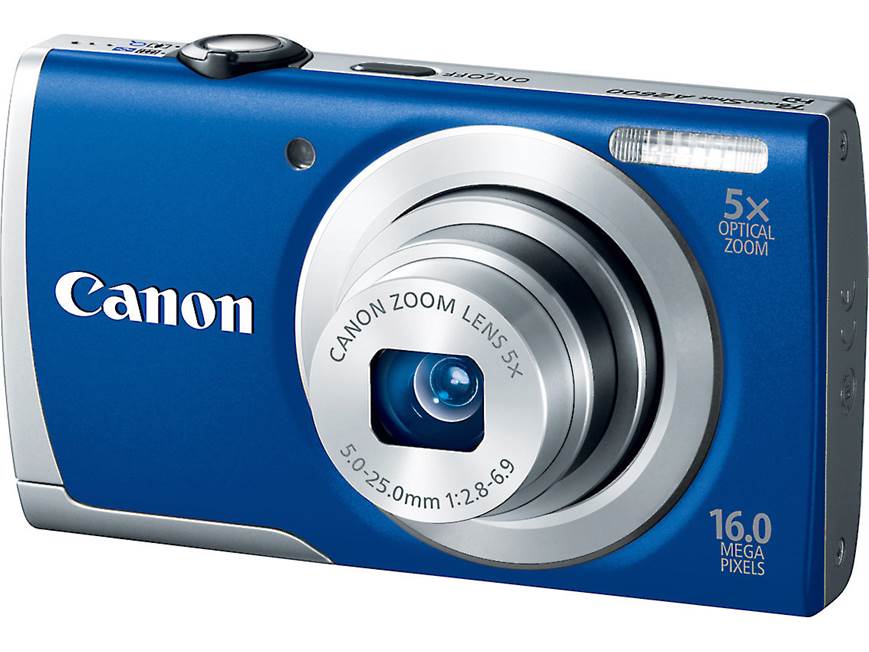 Canon PowerShot A2600 (Blue) 16-megapixel digital camera with 5X