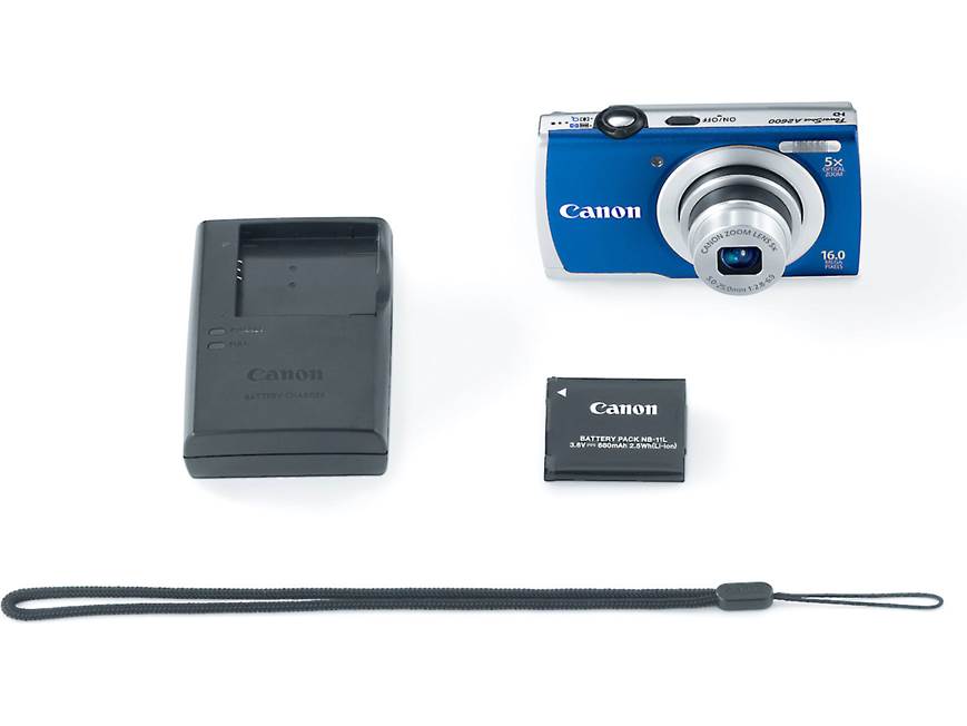 Canon PowerShot A2600 (Blue) 16-megapixel digital camera with 5X