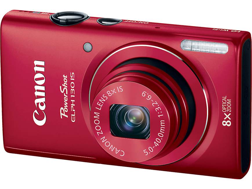 Canon PowerShot ELPH 130 IS (Red) 16-megapixel digital camera with