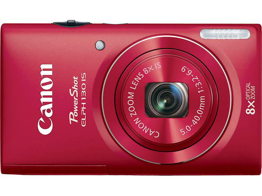 Canon PowerShot ELPH 130 IS (Red) 16-megapixel digital camera with