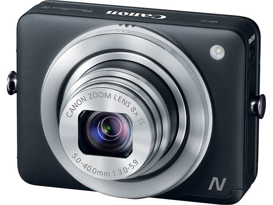 Canon PowerShot N (Black) 12-megapixel digital camera with 8X