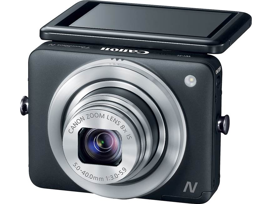 Canon PowerShot N (Black) 12-megapixel digital camera with 8X