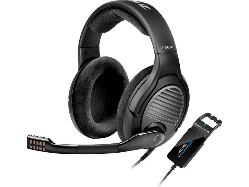 ゼンハイザー PC363D Sennheiser PC 363D Surround sound PC gaming headphones at Crutchfield