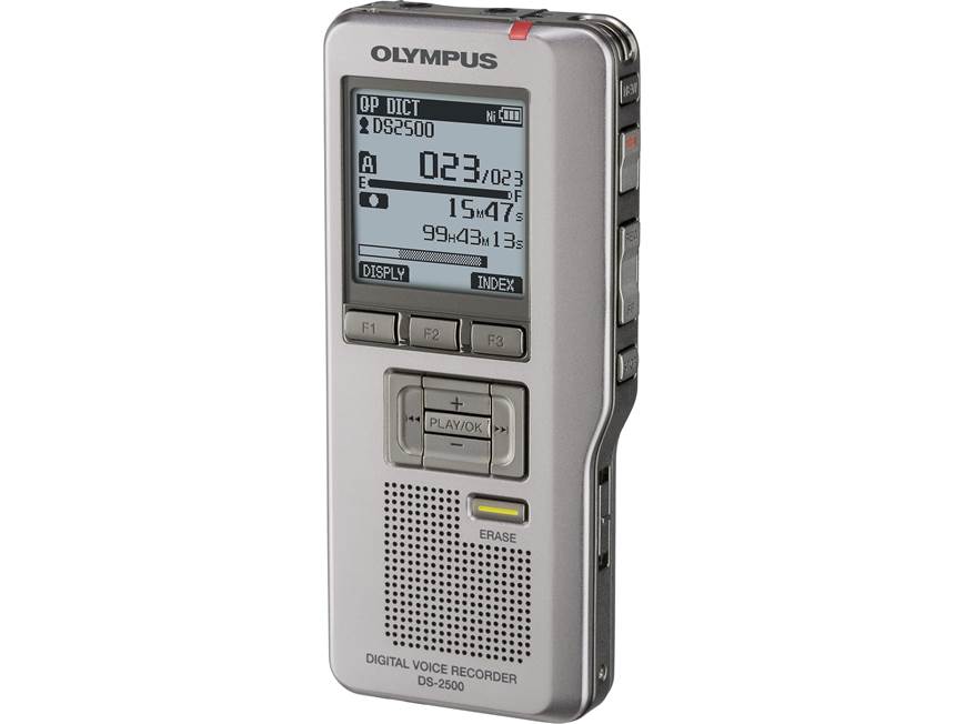 Olympus DS-2500 2GB digital voice recorder with expandable memory