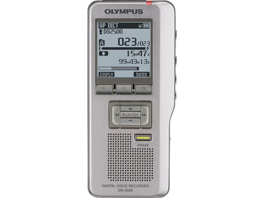 Olympus DS-2500 2GB digital voice recorder with expandable memory