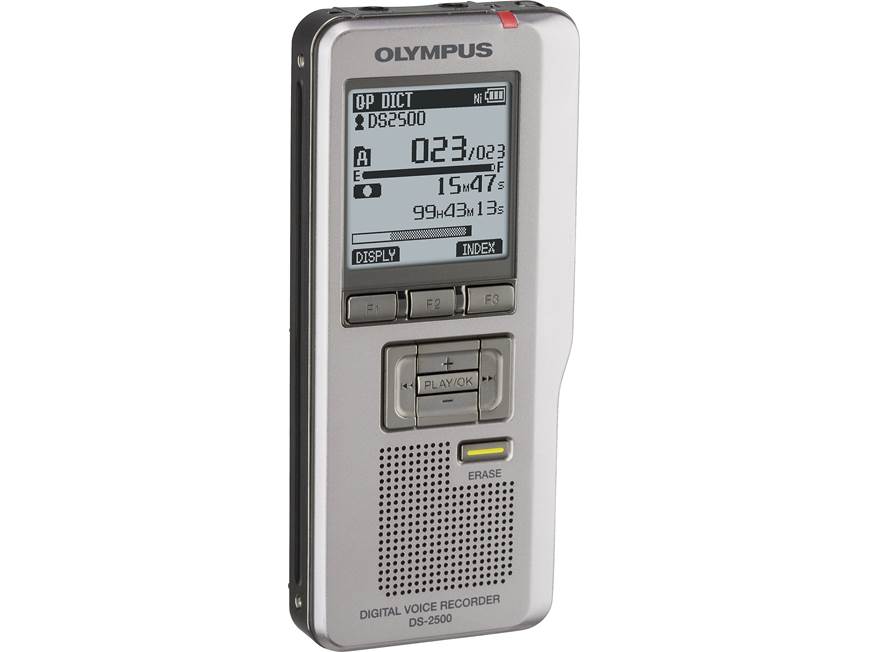 Olympus DS-2500 2GB digital voice recorder with expandable memory