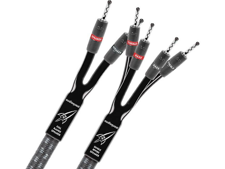 AudioQuest Rocket 33 (35-foot pair) Bi-wire speaker cables with