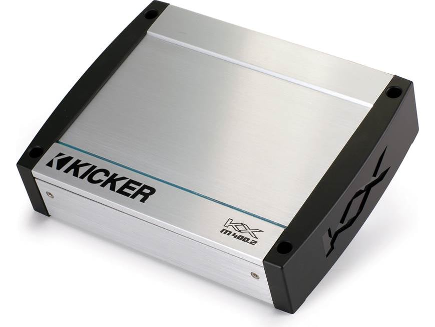 Kicker KXM400.2 2-channel marine amplifier — 200 watts RMS x 2 at
