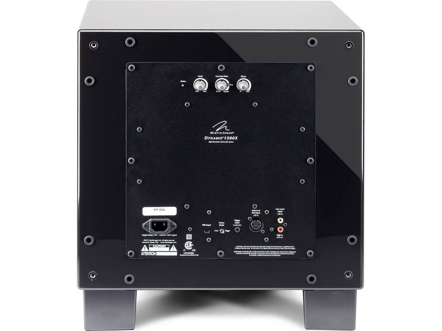 MartinLogan Dynamo™ 1500X (High-gloss Piano Black) Powered