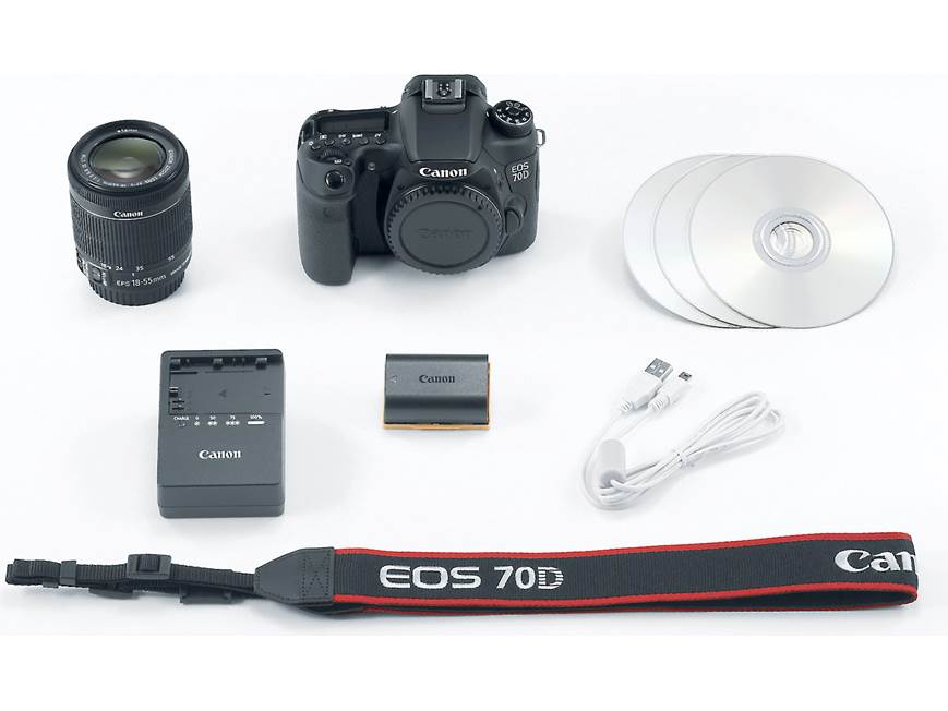 Canon EOS 70D Kit 20-megapixel digital SLR camera with 18-55mm