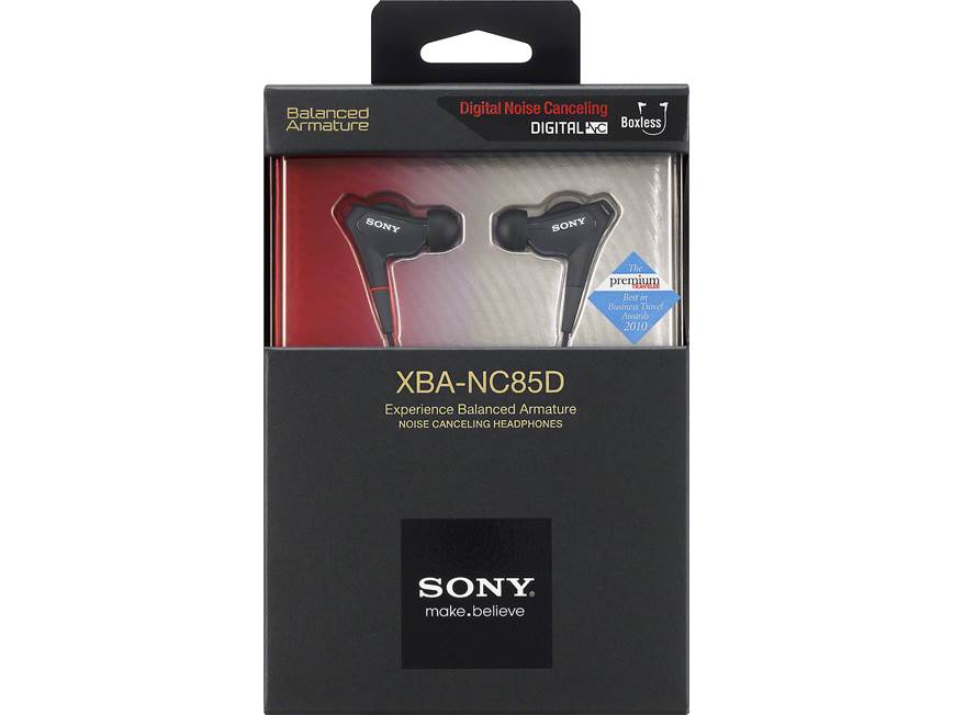 Sony XBA-NC85D Noise-canceling earbud headphones at Crutchfield