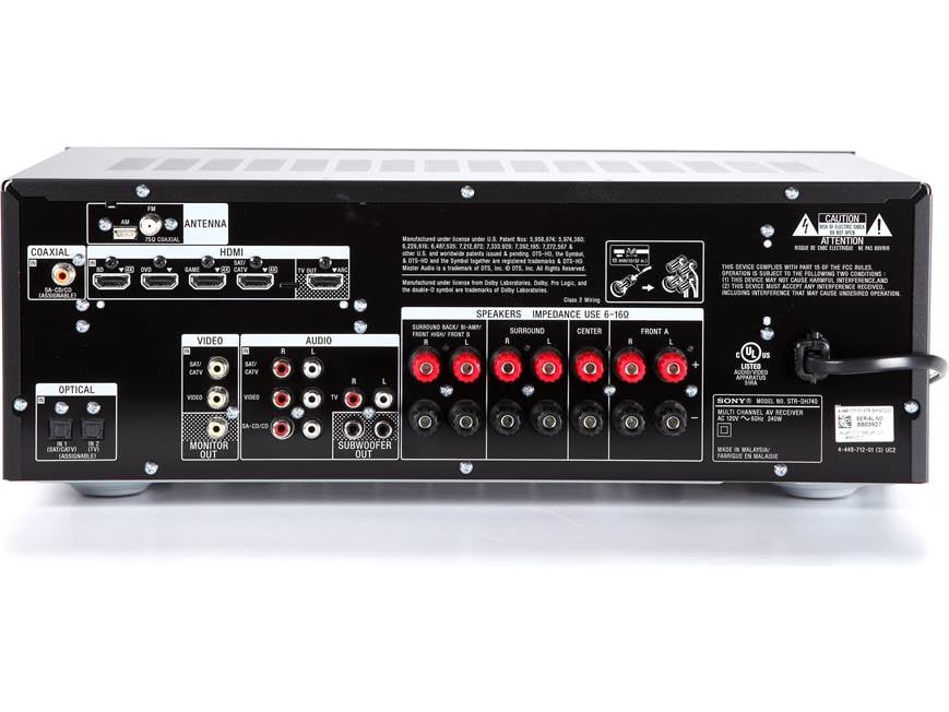 Sony STR-DH740 7.2-channel home theater receiver at Crutchfield