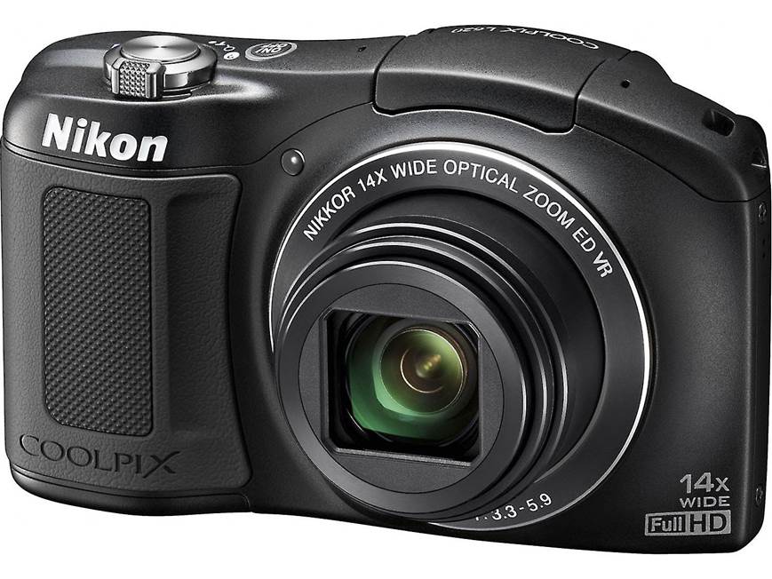 Nikon Coolpix L620 (Black) 18.1-megapixel digital camera with 14X