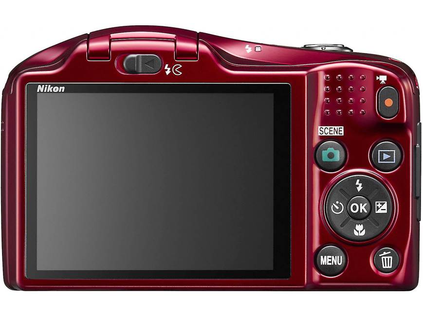 Nikon Coolpix L620 (Red) 18.1-megapixel digital camera with 14X