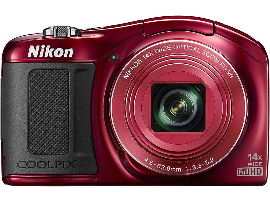 Nikon Coolpix L620 (Red) 18.1-megapixel digital camera with 14X