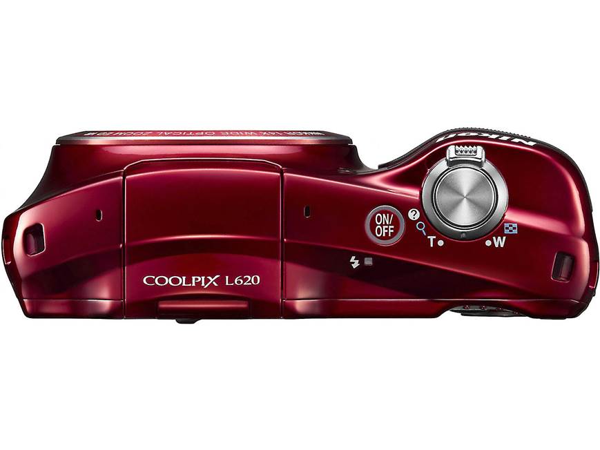 Nikon Coolpix L620 (Red) 18.1-megapixel digital camera with 14X