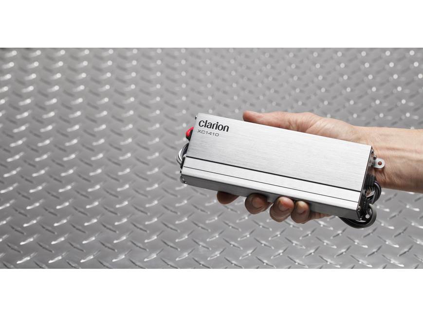 Clarion XC1410 Compact 4-channel amplifier — 50 watts RMS x 4 at