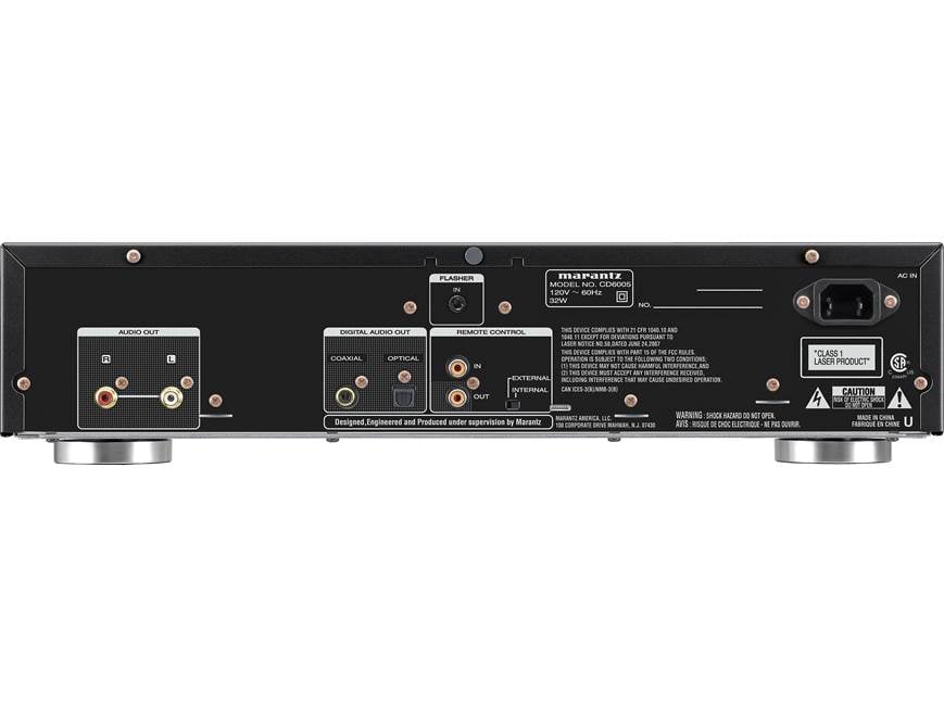 Marantz CD6005 Single-disc CD player/USB port for iPod®/iPhone® at