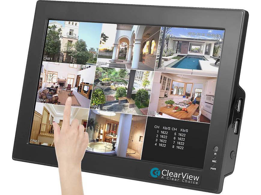 ClearView CBT-08-4D LCD Combo DVR Kit 8-channel video surveillance