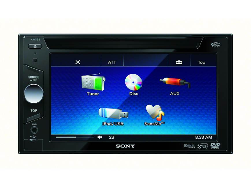 Sony XAV-63 DVD receiver (Factory Refurbished) at Crutchfield