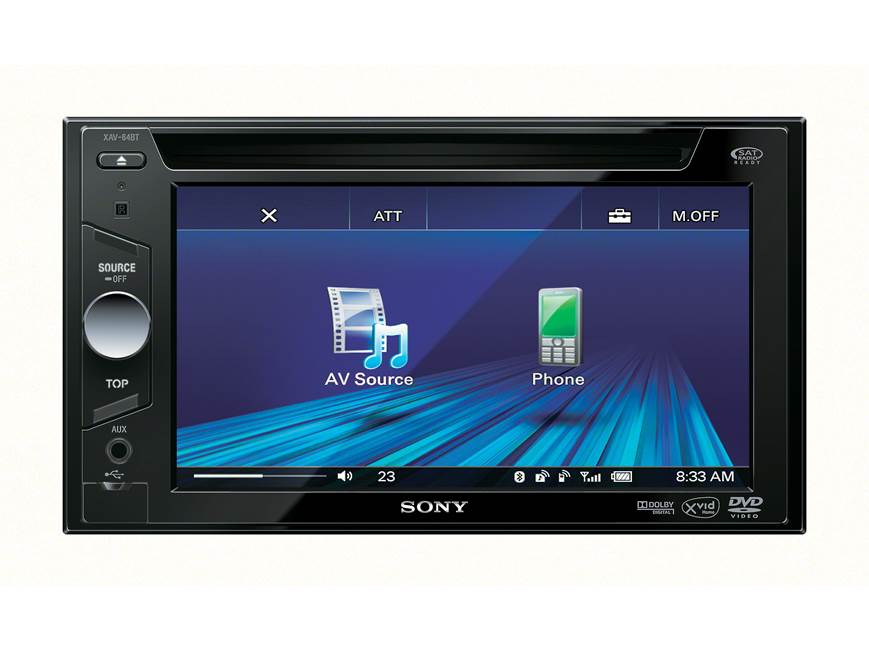 Sony XAV-64BT DVD receiver (Factory Refurbished) at Crutchfield