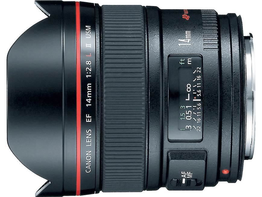 Canon EF 14mm f/2.8L L series ultra-wide-angle prime lens for