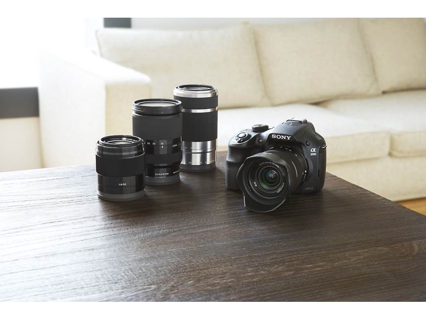 Sony Alpha a3000 Kit 20.1-megapixel mirrorless camera with 18-55mm