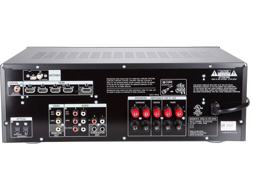Sony STR-DH540 5.2-channel home theater receiver at Crutchfield