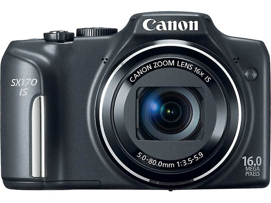 Canon PowerShot SX170 IS (Black) 16-megapixel digital camera with