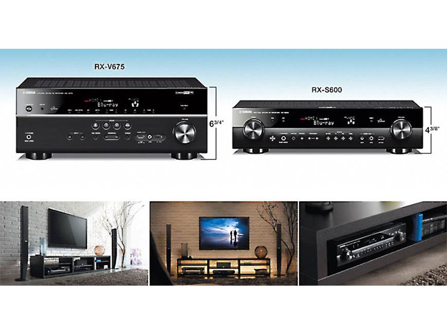 Yamaha RX-S600 Slimline 5.1-channel home theater receiver with