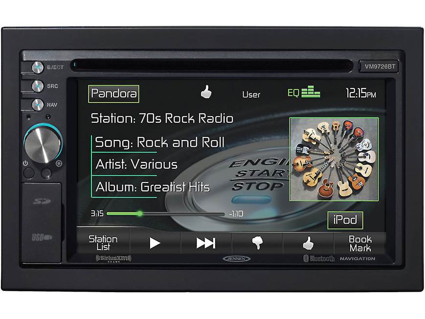 Jensen VM9726BT Navigation receiver at Crutchfield