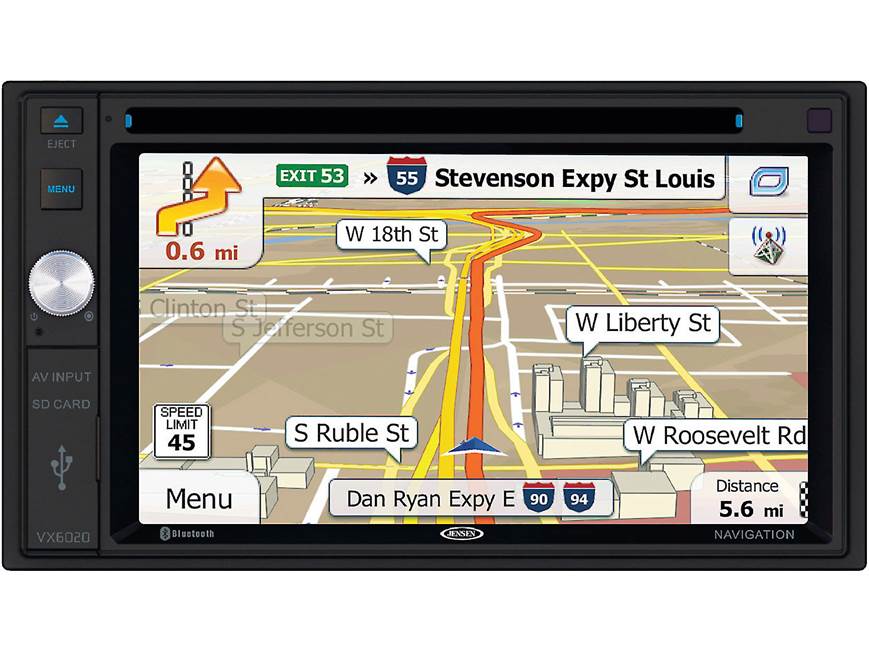 Jensen VX6020 Navigation receiver at Crutchfield