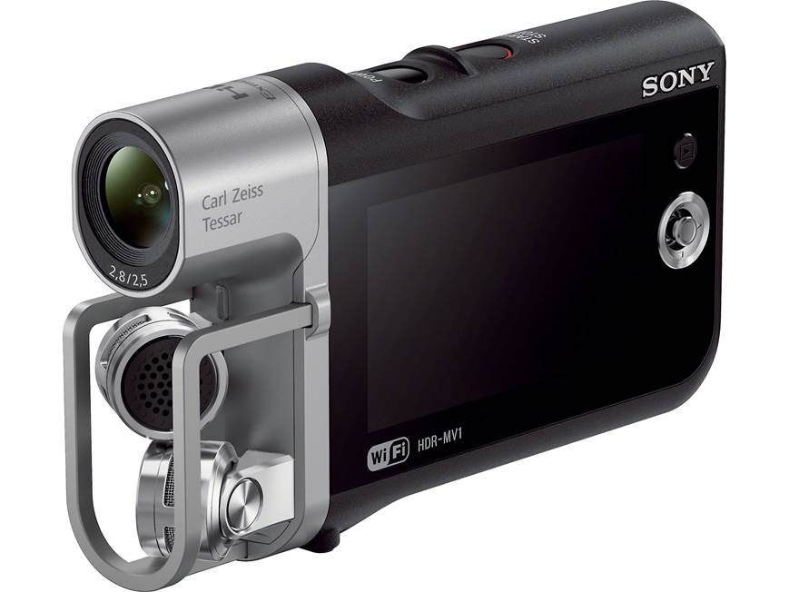 Sony HDR-MV1 HD video camera with premium audio recording and NFC