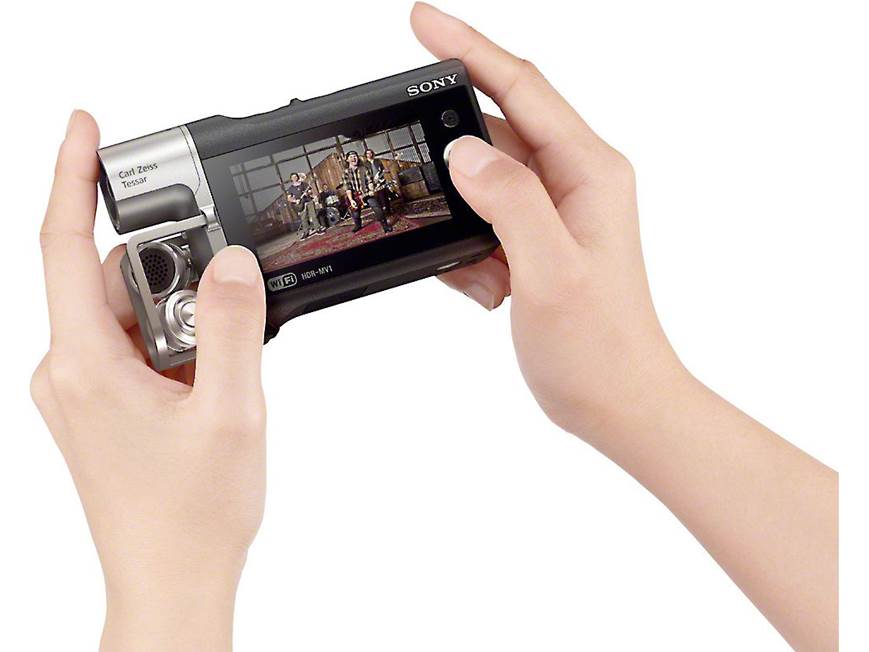Sony HDR-MV1 HD video camera with premium audio recording and NFC