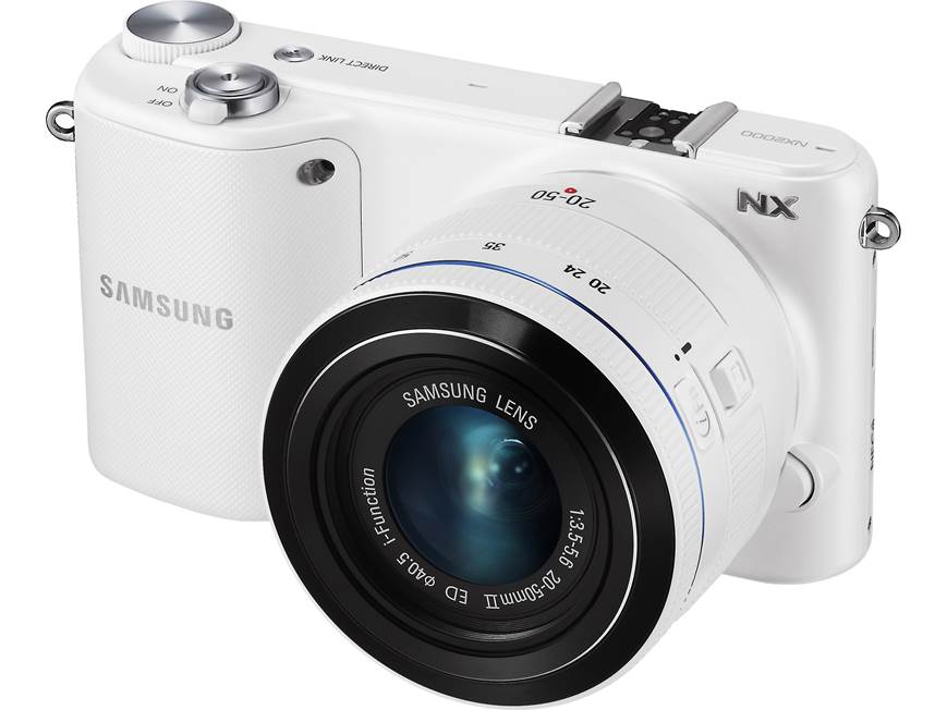 Samsung NX2000 Smart Camera with 2.5X Zoom Lens Kit (White) 20.3