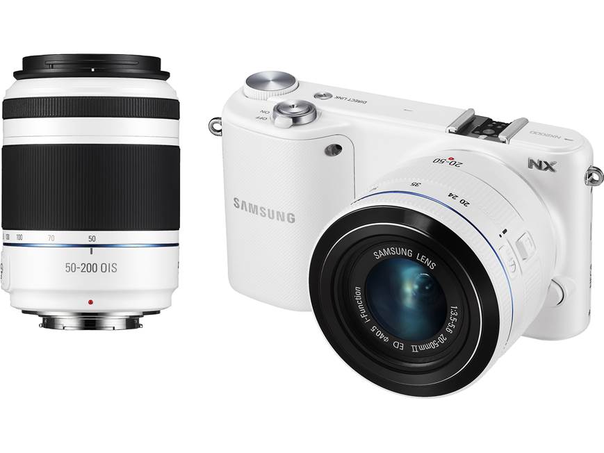 Samsung NX2000 Smart Camera Two Lens Kit (White) 20.3-megapixel