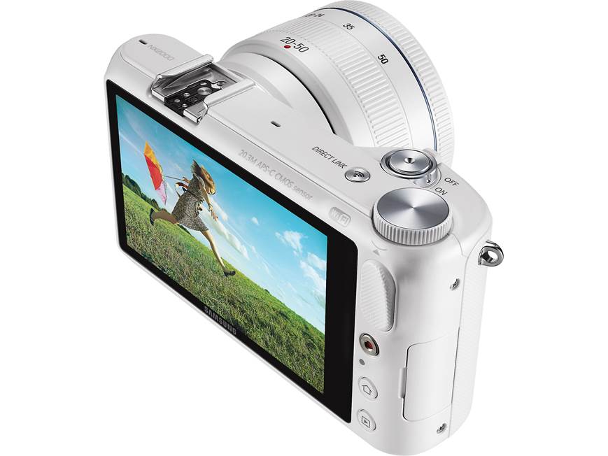 Samsung NX2000 Smart Camera Two Lens Kit (White) 20.3-megapixel