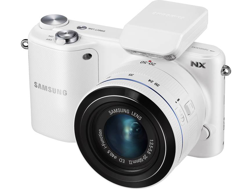 Samsung NX2000 Smart Camera Two Lens Kit (White) 20.3-megapixel