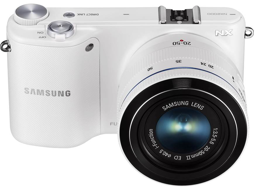 Samsung NX2000 Smart Camera Two Lens Kit (White) 20.3-megapixel