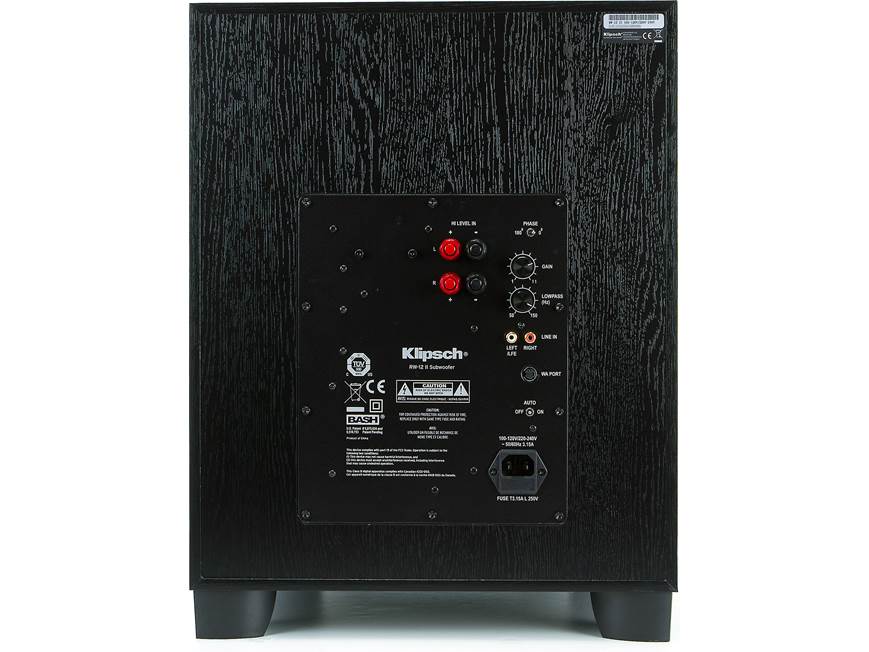 Klipsch Reference RW-12II Powered subwoofer at Crutchfield