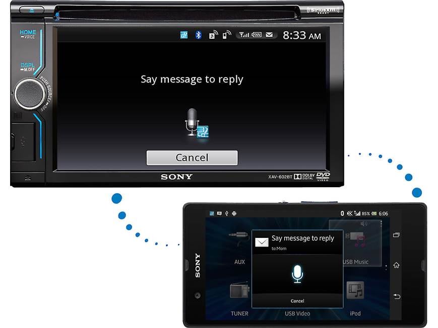 Sony XAV-602BT DVD receiver at Crutchfield