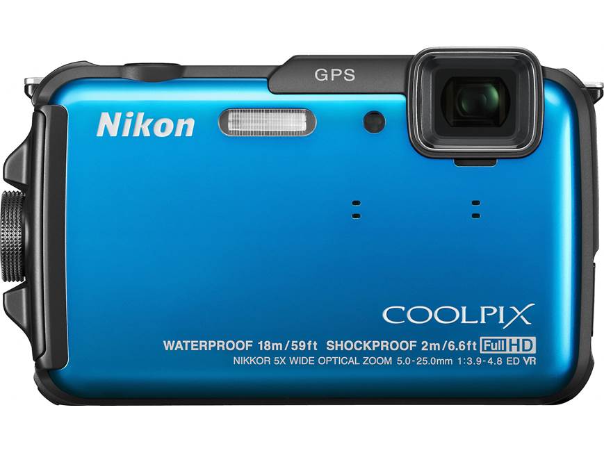 Nikon Coolpix AW110 (Blue) Tough-style 16-megapixel digital camera