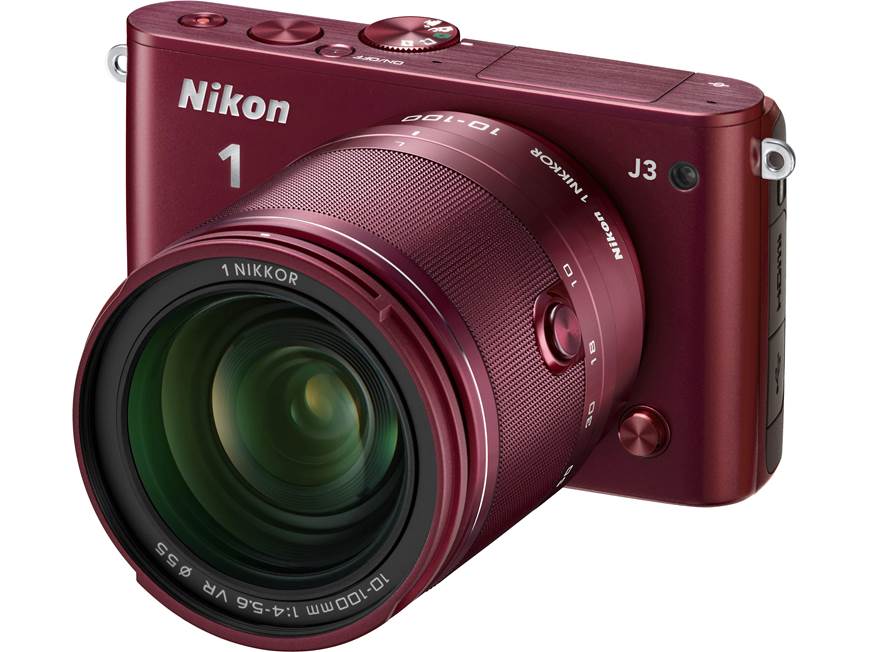 Nikon 1 J3 with Wide-range 10X Zoom Lens (Black) 14-megapixel